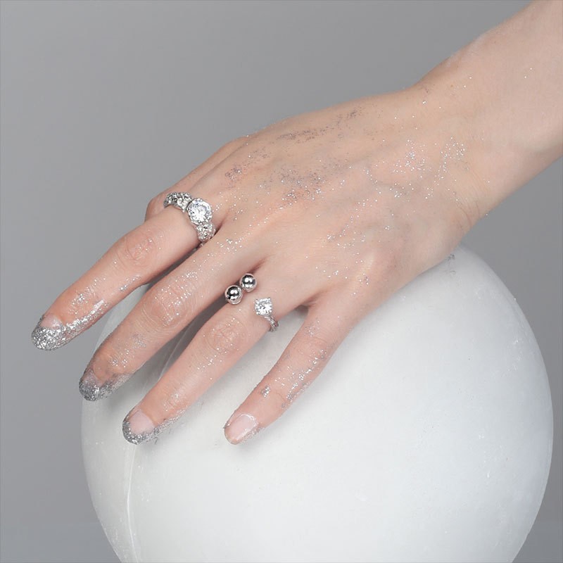 Diamond Set Irregular Ring