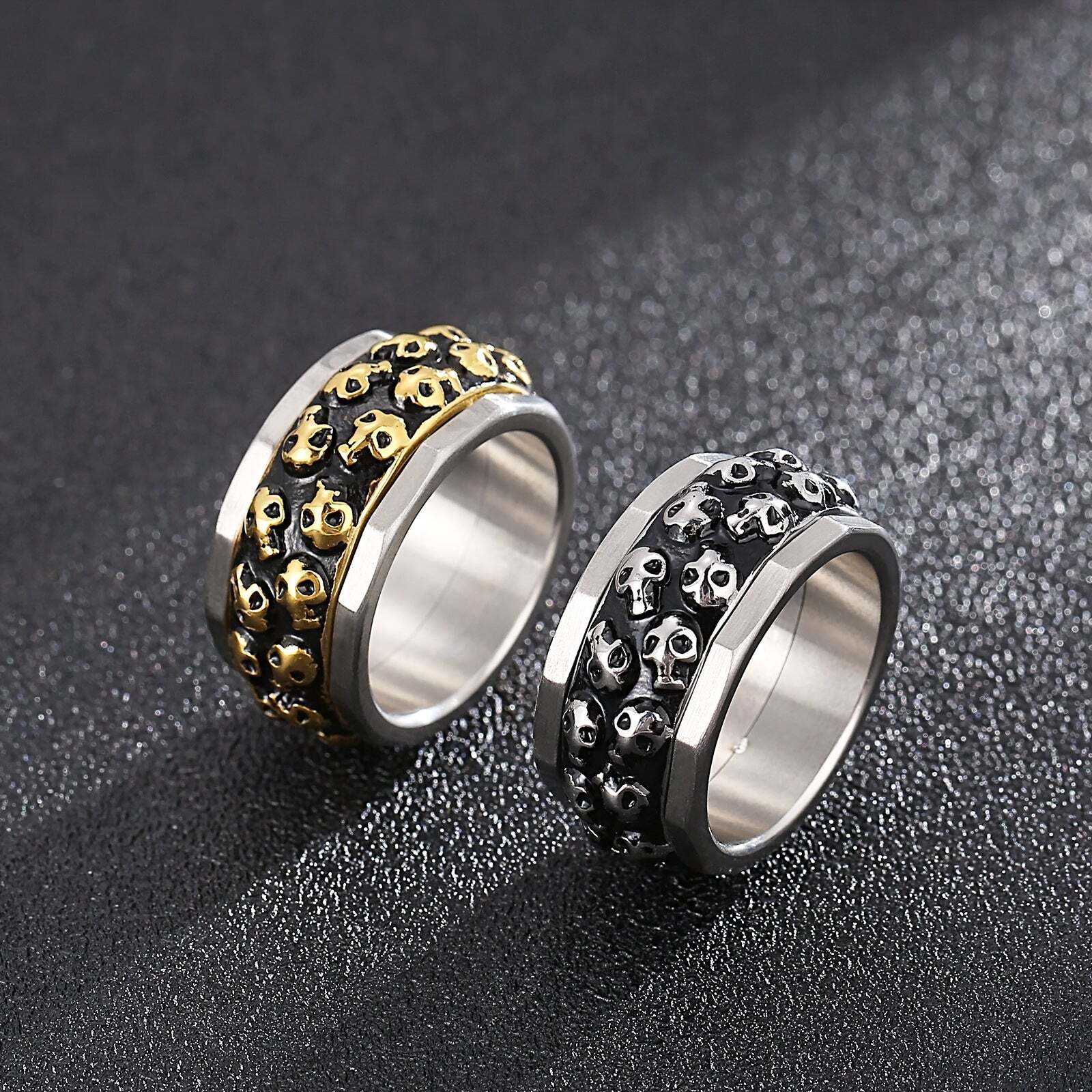 MIDDLE INFINTE SKULL -RING