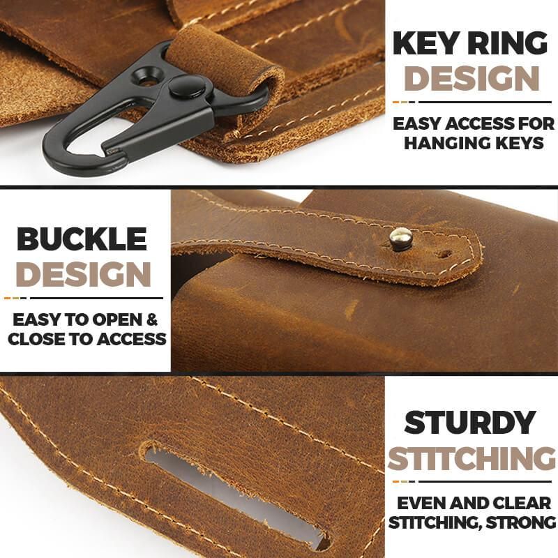 Genuine leather waist bag
