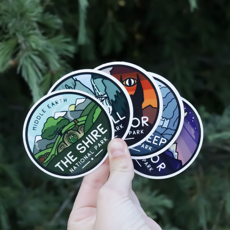 Middle Earth National Parks Stickers