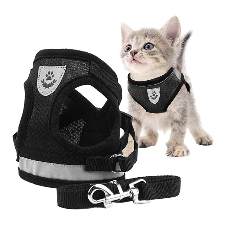2020 New Adjustable Cute Cat Harness Leash
