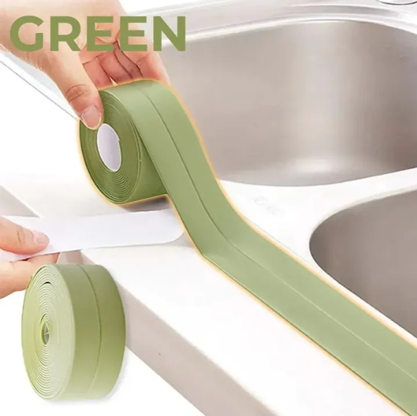 Waterproof Self Adhesive Caulk Strip Tape Sealer (10.5FT) For Kitchen, Bathroom & More