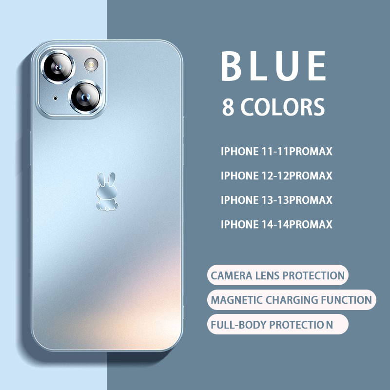 2023 New Ultra-thin Frosted AG Glass Case Cover For iPhone