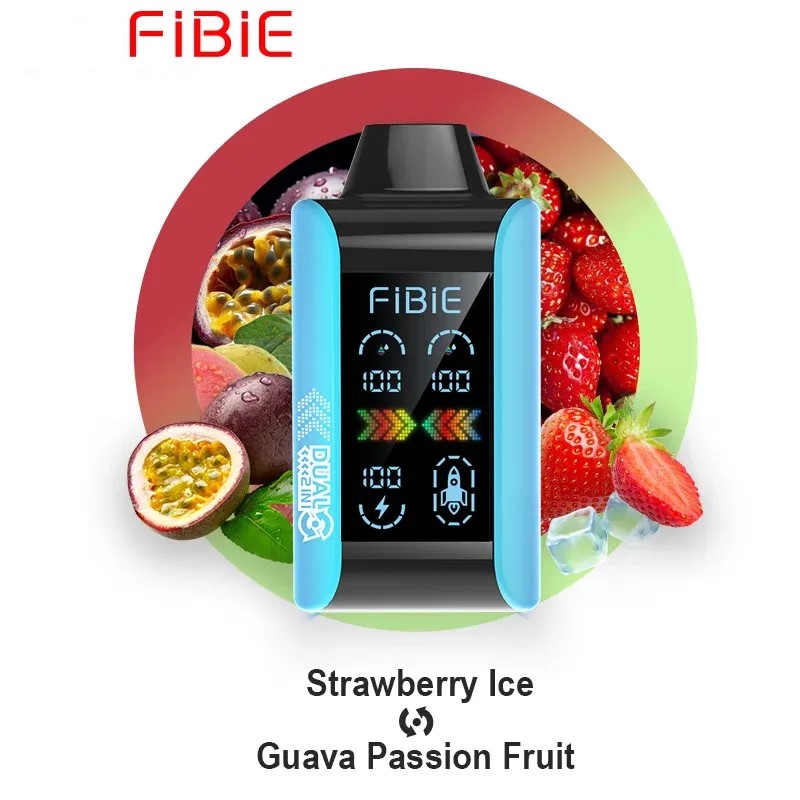 STRAWBERRY ICE & GUAVA PASSION FRUIT - FIBIE 15000 Dual Flavors