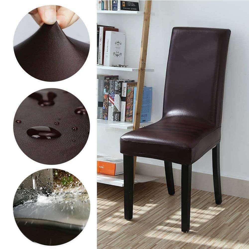 (💥Save 50% OFF - Mother's Day sale) Leather Waterproof and Oilproof Stretch Chair Cover - BUY 3 FREE SHIPPING