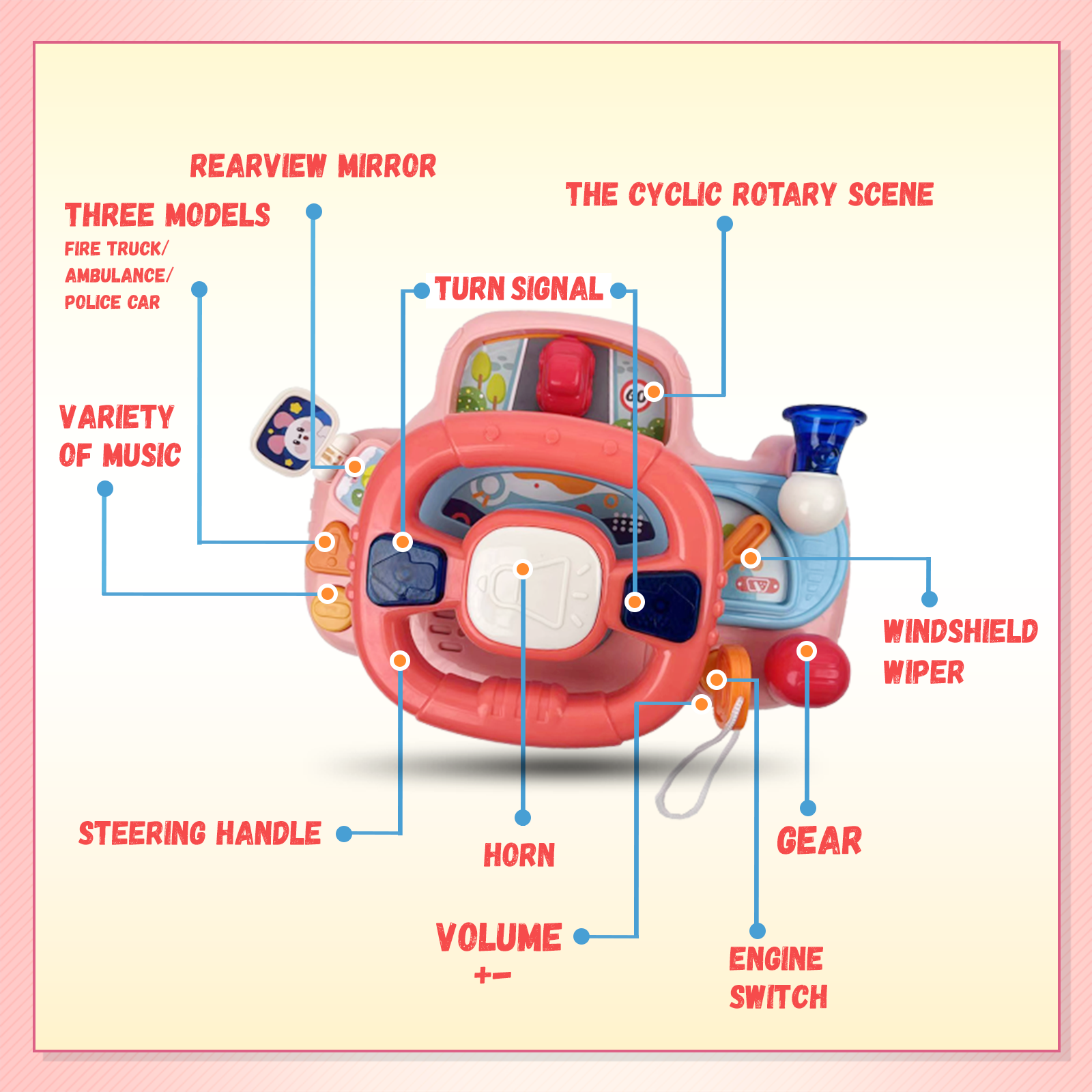 PlayDrive Junior Steering Wheel