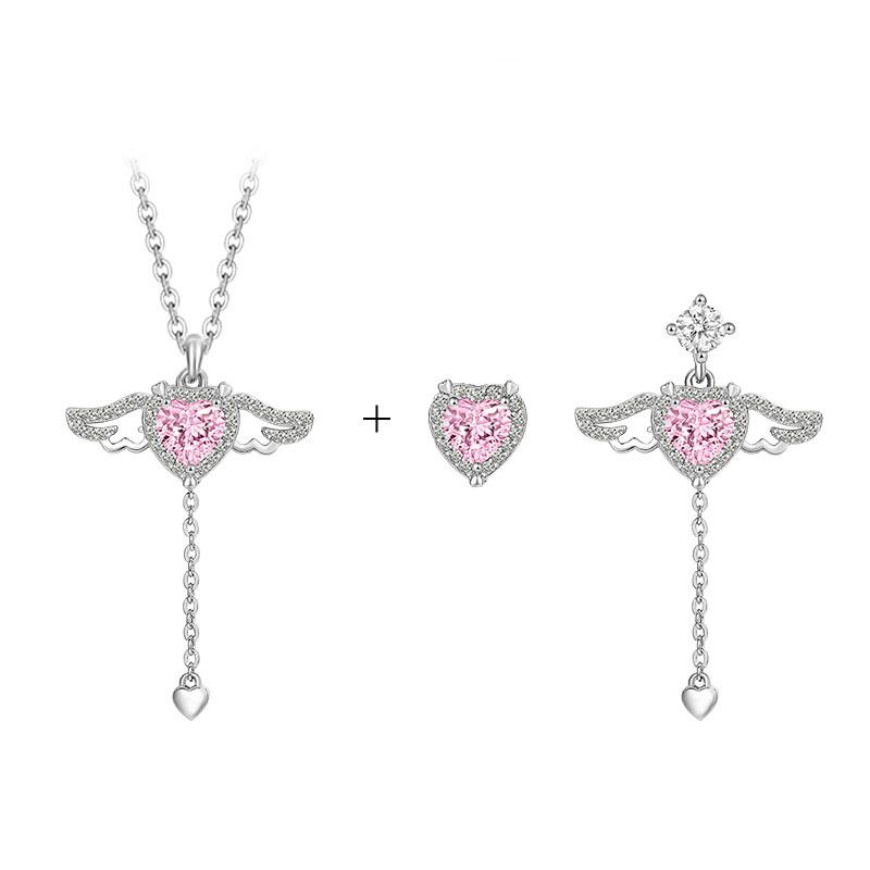 (New In)Angel Wings Necklace & Earrings