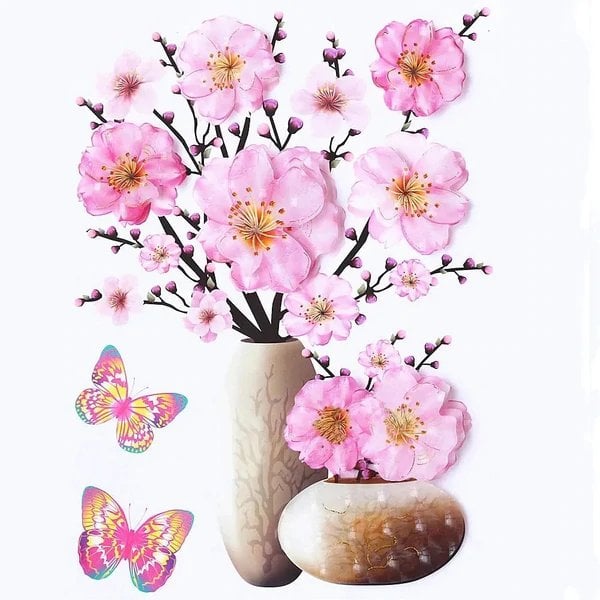 🌸3D Vase Sticker (BUY 3 GET 10%OFF)