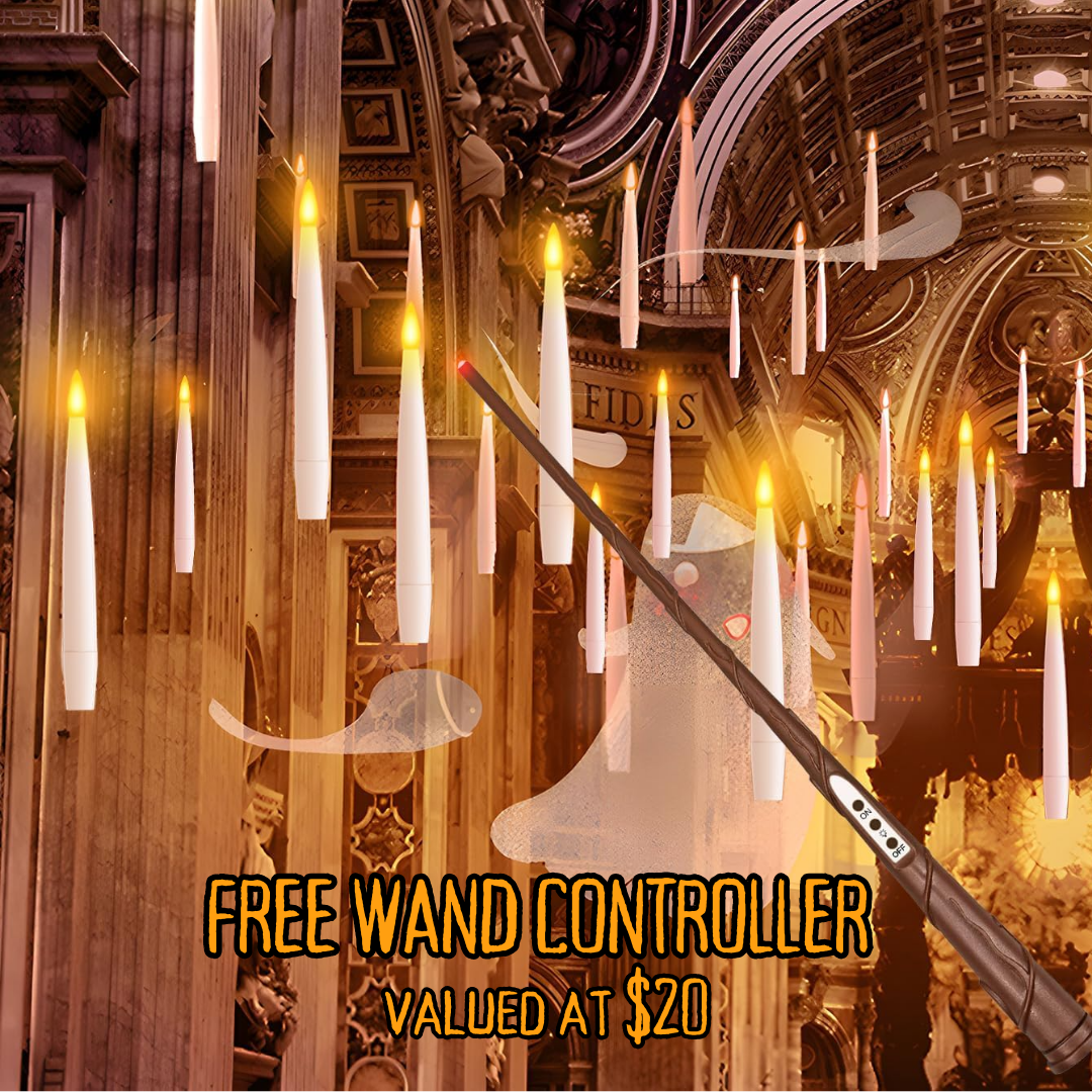 Spooky™ Floating Candles (FREE Wand Controller)