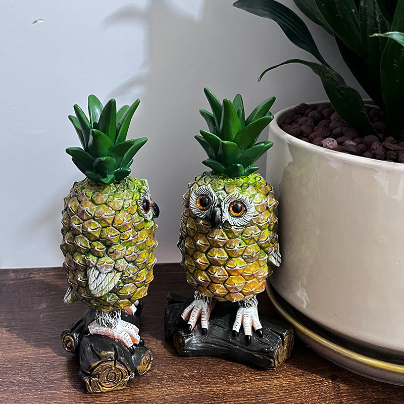 Pineapple Owl Sculpture🍍