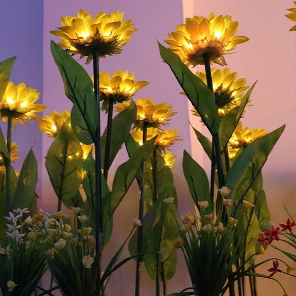 SUMMER HOT SALE 50% OFF-Artificial Sunflower Solar Garden Stake Lights-BUY 3 FREE SHIPPING