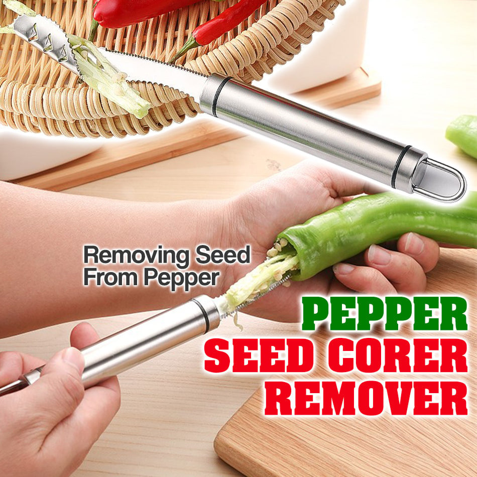 (🔥Last Day Promotion- SAVE 40% OFF) Pepper Seed Corer Remover(buy 3 get 2 free now)
