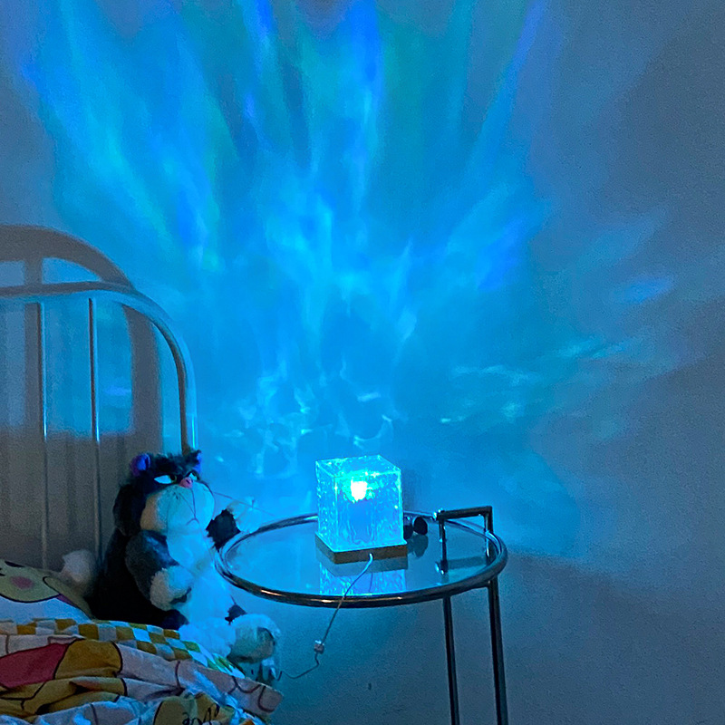 (🌲XMAS Hot Sale- 50% OFF)Dynamic water ripple night light-BUY 2 GET 3% OFF FREE SHIPPING