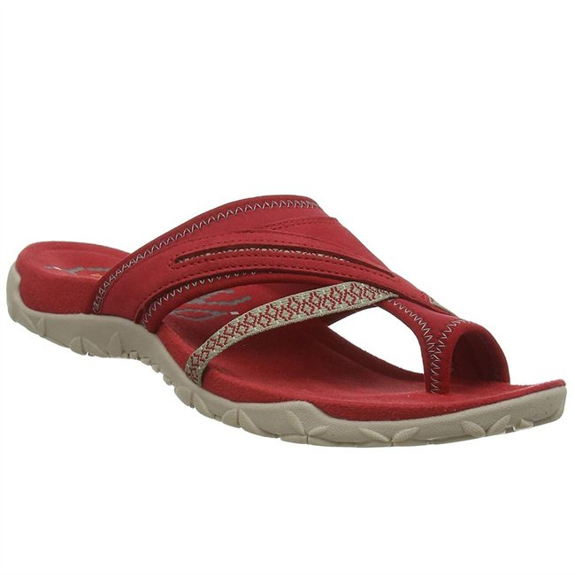 Breathable Mesh-And-Leather Sandals (Wide Fit)