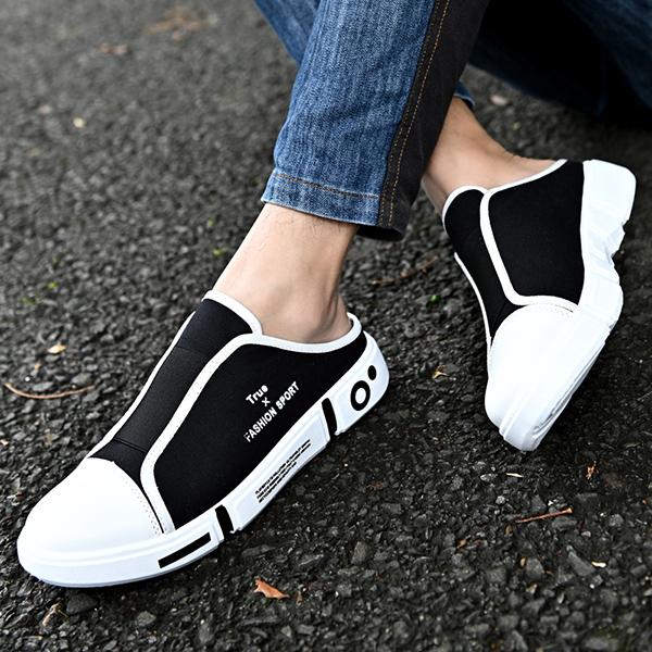 Chicinskates Men's Semi-Trailer Canvas Flat Shoes