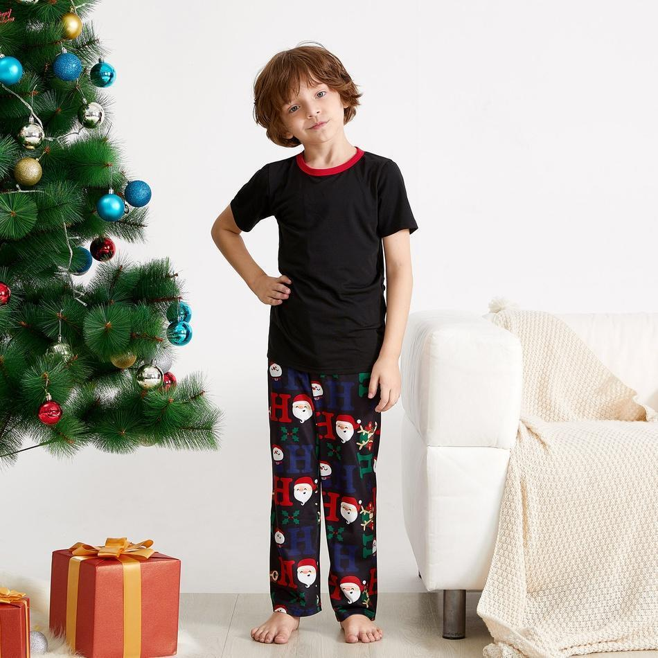 Christmas Cute Cartoon Santa Family Matching Pajamas Set