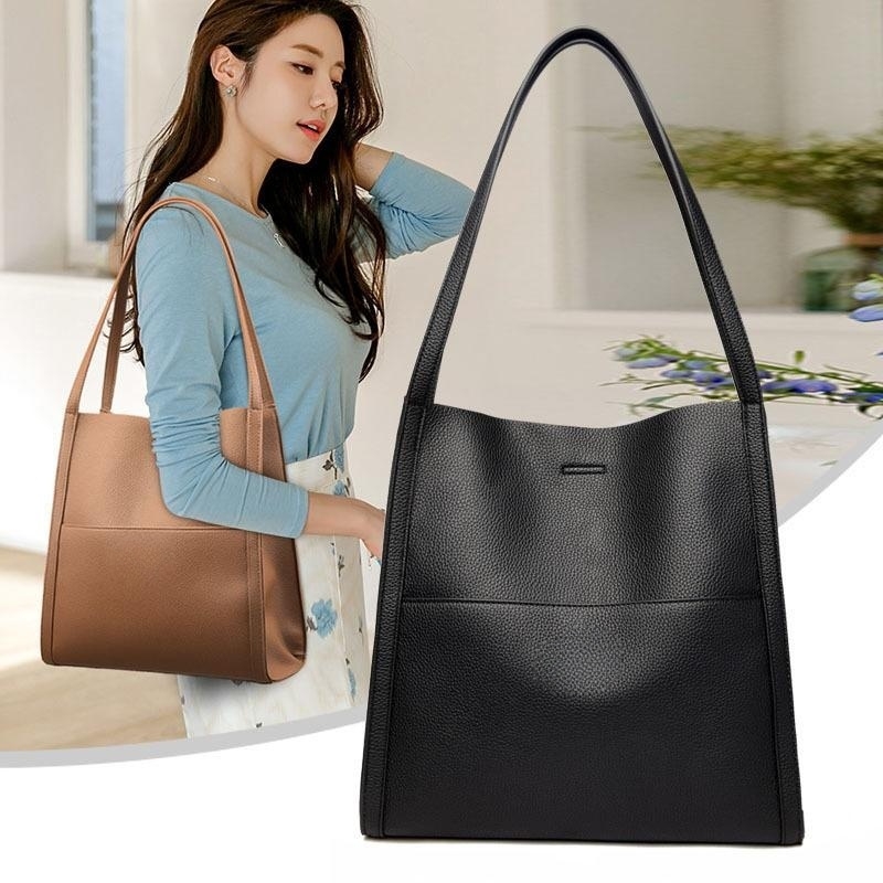 ⏰Last Day Promotion 48% OFF⏰Solid color simple genuine leather shoulder bag-free shipping