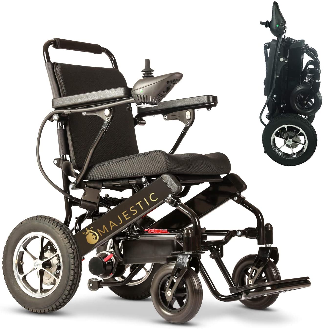Folding Ultra Lightweight Electric Power Wheelchair, Silla de Ruedas Electrica, FDA Approved and Air Travel Allowed