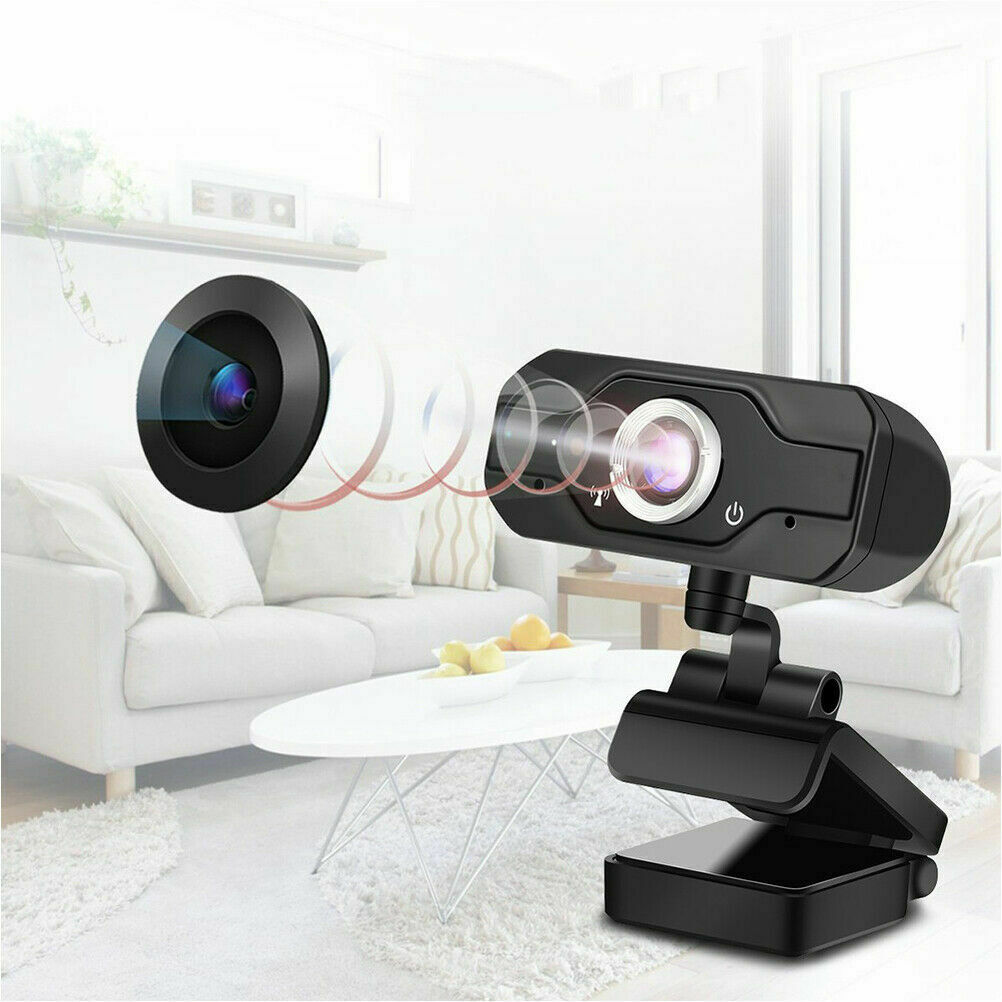 HD Webcam 1080p with Privacy Shutter,Webcam PC Laptop Camera with Microphone,Widescreen Video Calling and Recording Support for Conference