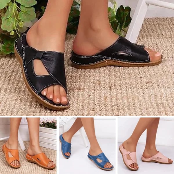 🔥Last Day 49%🔥2023 Women Casual Summer Daily Comfy Slip On Sandals