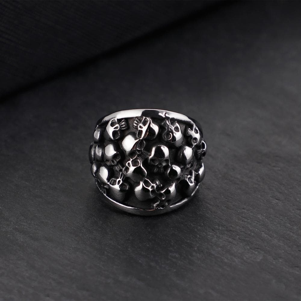 WIDE SKULL -RING