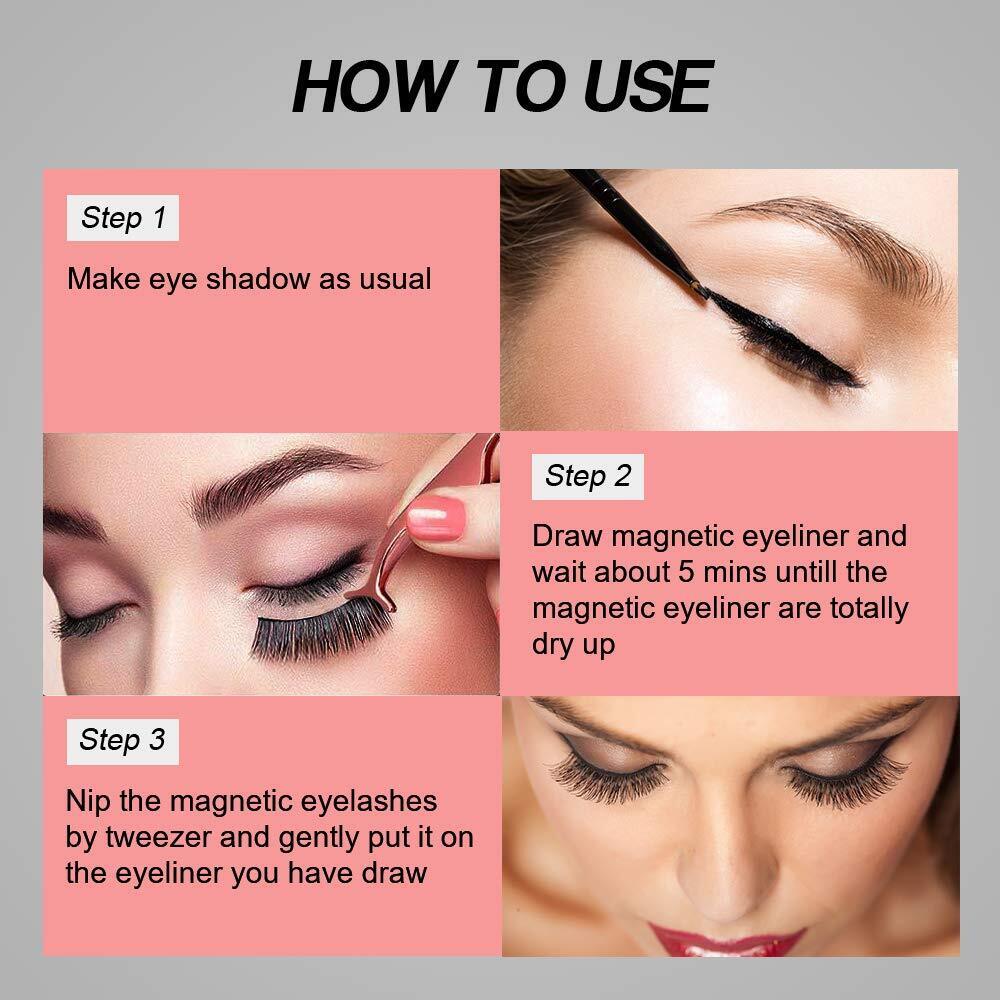 Reusable Magnetic Eyelash and Eyeliner