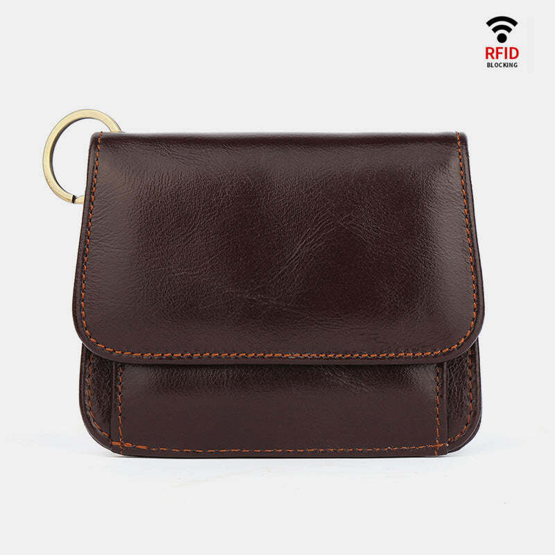 RFID Anti-theft Elegant Wallet With Metal Ring