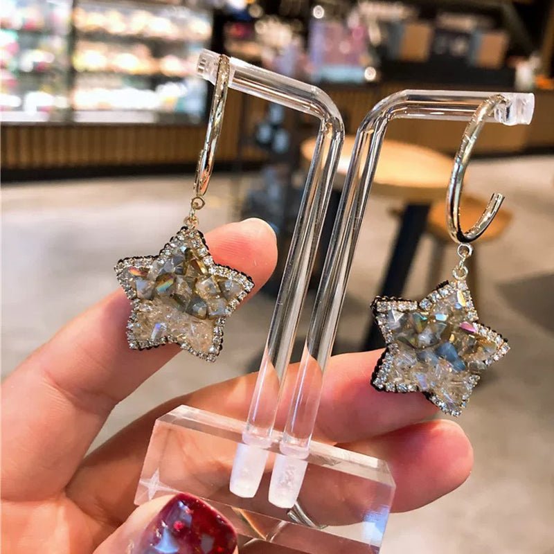 💖2022 Best Gift🌹Last Day Promotion Sparkling Crystal Star Earrings