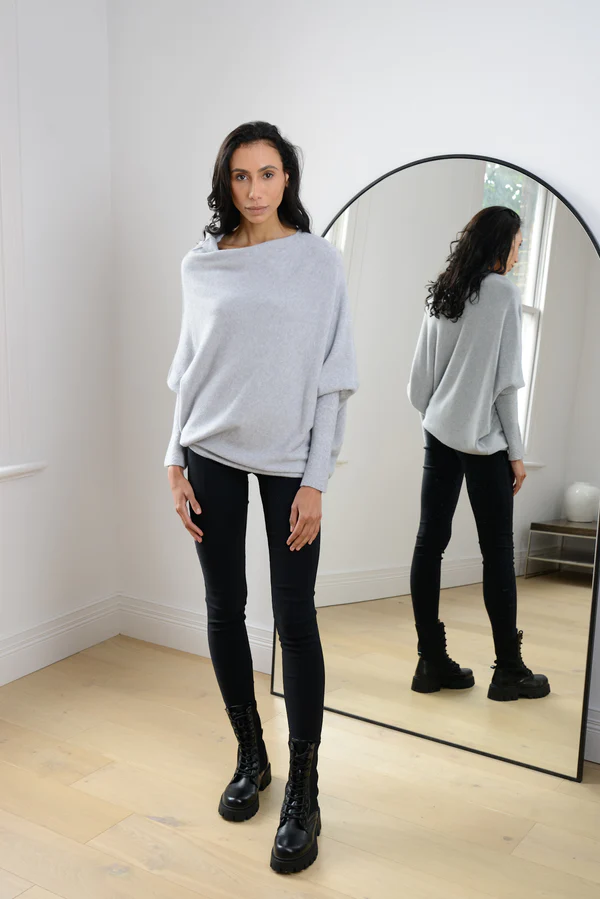 JAKI Asymmetric Draped Jumper (Buy 2 Free Shipping)