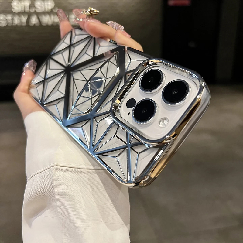 Three Dimensional Electroplating Anti Fall Case Cover for iPhone