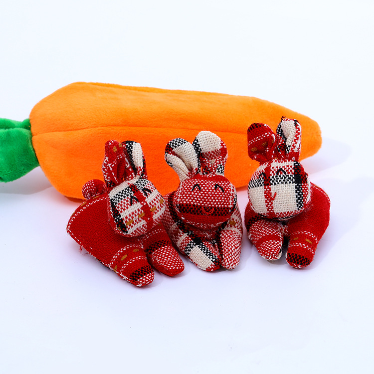 🎁Early  Easter Sale- 50%OFF🎁Hide-and-Seek Bunnies in Carrot Pouch