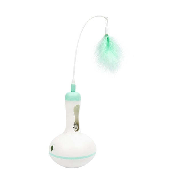 Interactive Bell Tumbler Cat Feather Toys