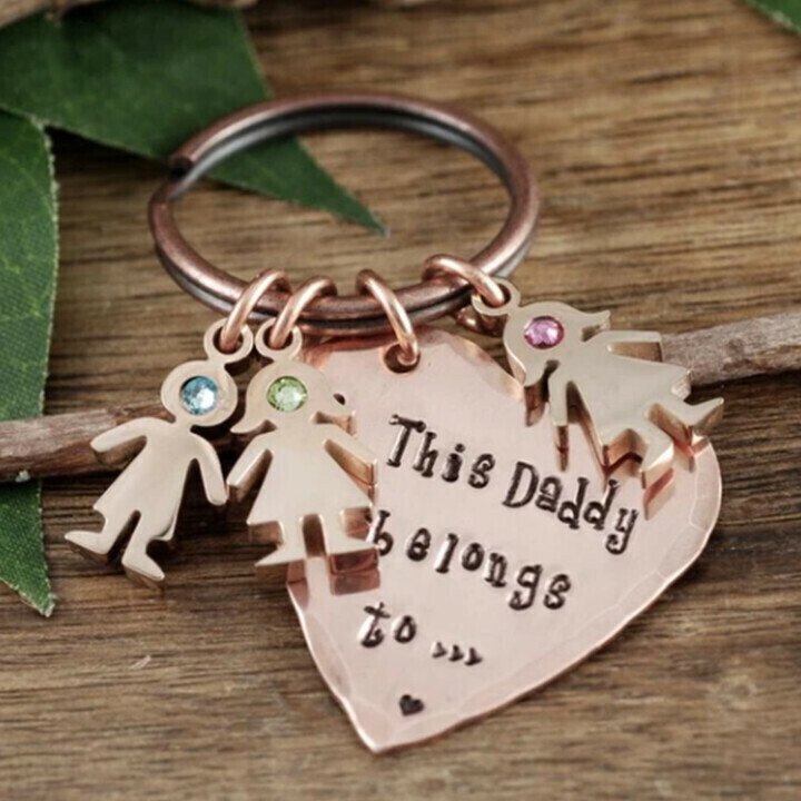 Daddy And Child Keychain
