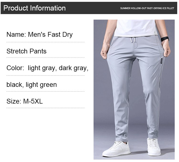 Last Day Promotion 49% OFF-- Men‘s Fast Dry Stretch Pants