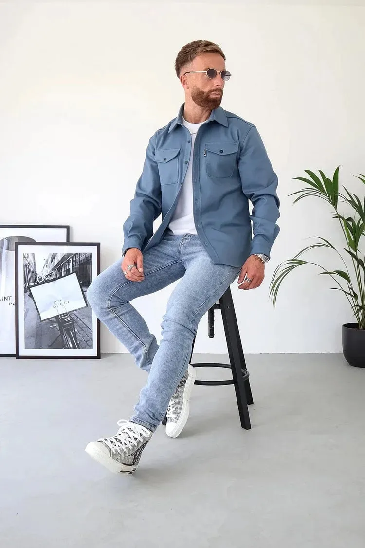 BUTTON DOWN SHIRT JACKET (BUY 2 FREE SHIPPING)
