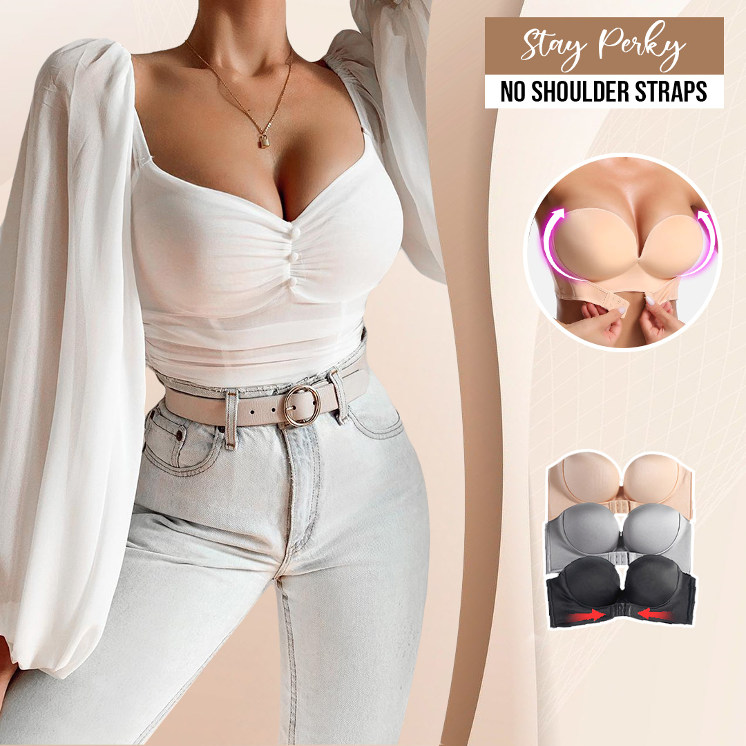 (🔥Last Day Promotions-50% OFF)Front Buckle Strapless Adjustable Bra-BUY 3 FREE SHIPPING