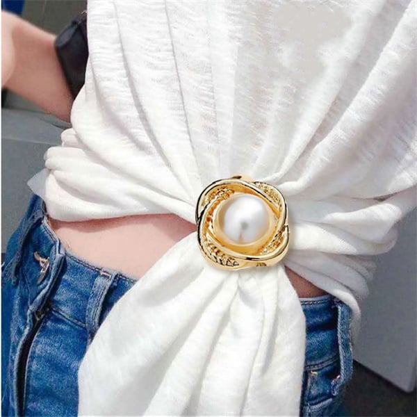 (Spring Sale)Women's Elegant Pearl Floral Ring Clip-Buy 3 Get 1 Free