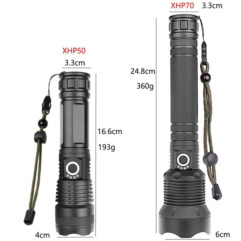 🔥LED Rechargeable Tactical Laser Flashlight 90000 High Lumens FullingMall
