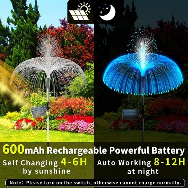 [2023 Upgraded] Solar Flower Lights Garden Decor