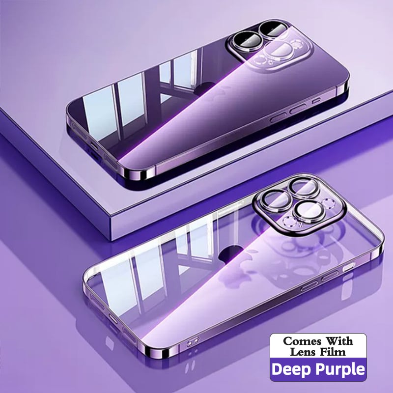 The Ultra Thin Electro Plated Transparent Case Cover for iPhone