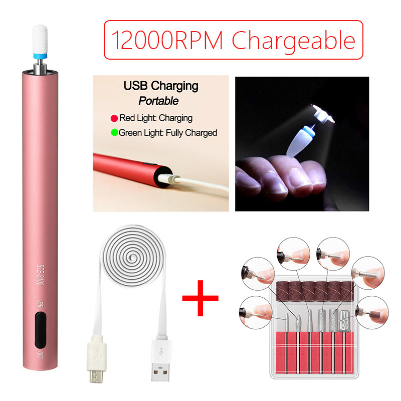 2021 Upgraded Professional Cordless Portable USB Rechargeable Nail Polisher