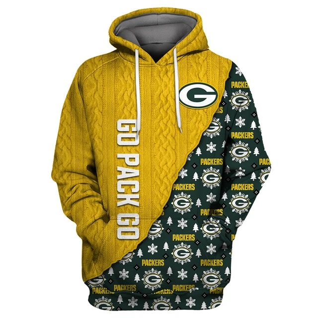 GREEN BAY PACKERS 3D CHRISTMAS HOODIE ABC03
