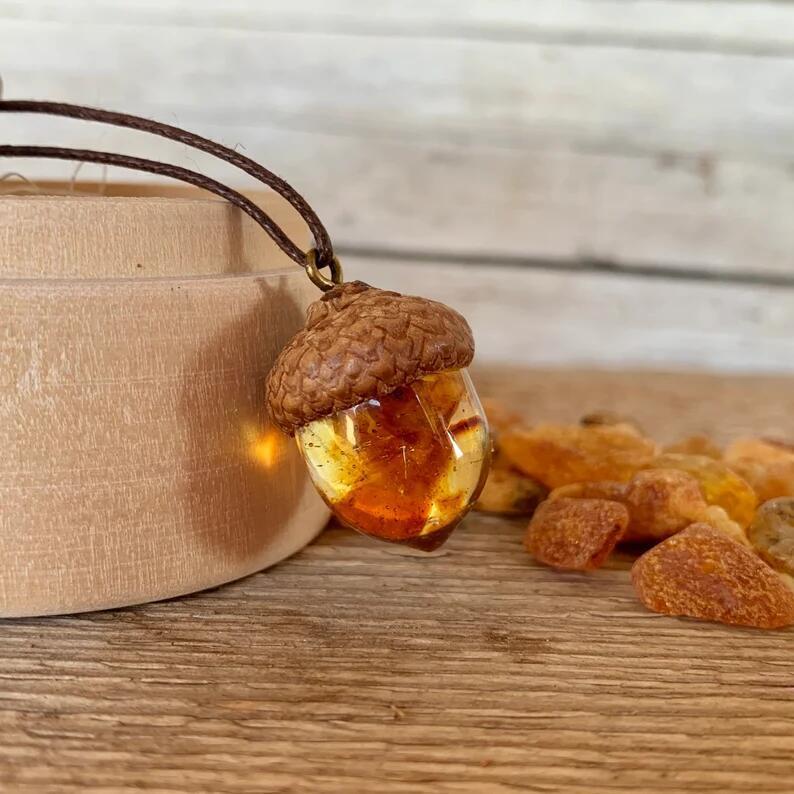 Acorn Wish Pendant-Acorn Amulet