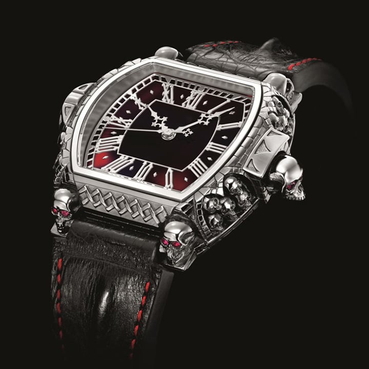 Vampire Nights Skull Automatic Watch - Memento Mori Carpe Noctem