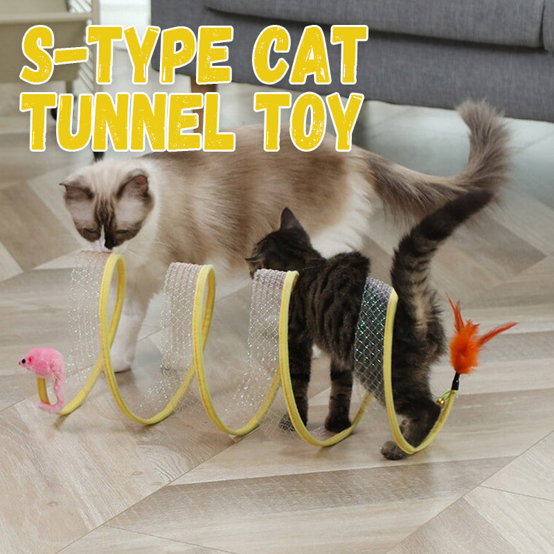 🐾S-Type Cat Tunnel Toy