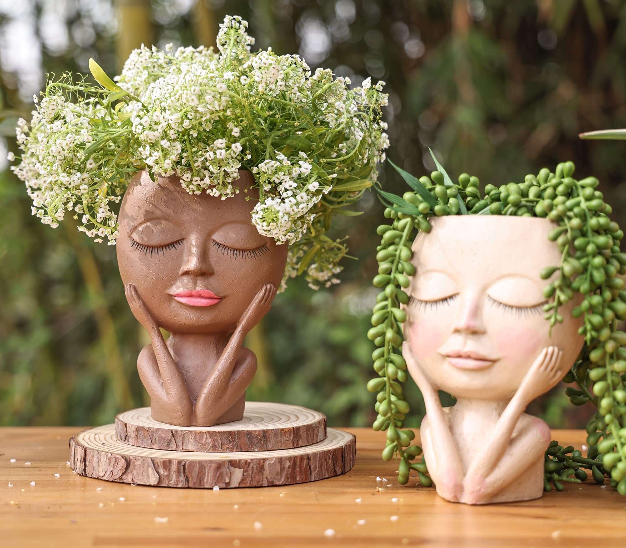 🔥Last Day Promotion -49% OFF🔥Cute Lady Face Plant Pot--BUY 2 Free Shipping