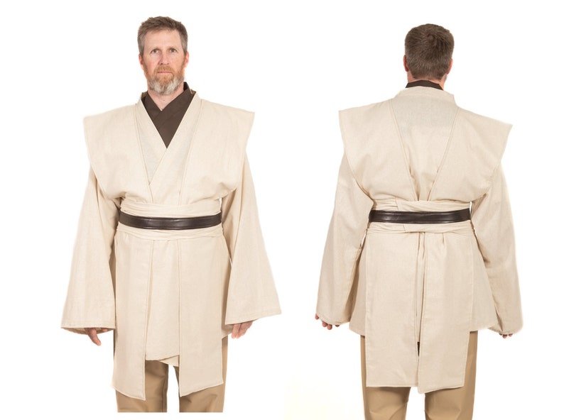 Adult Jedi Star Wars Cosplay Obi Wan Tunic Costumes-A