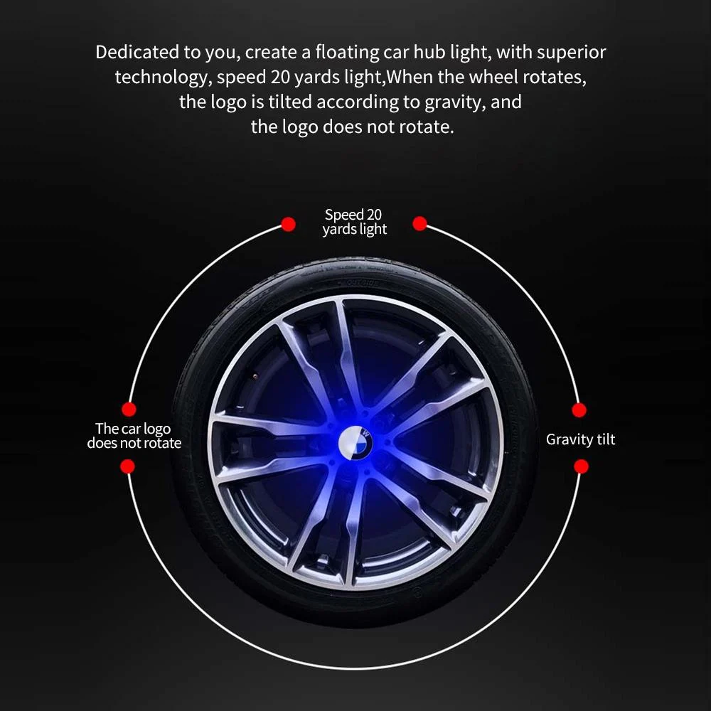🔥Magnetic Suspension LED Floating Wheel Cap 2024 Version 1PC