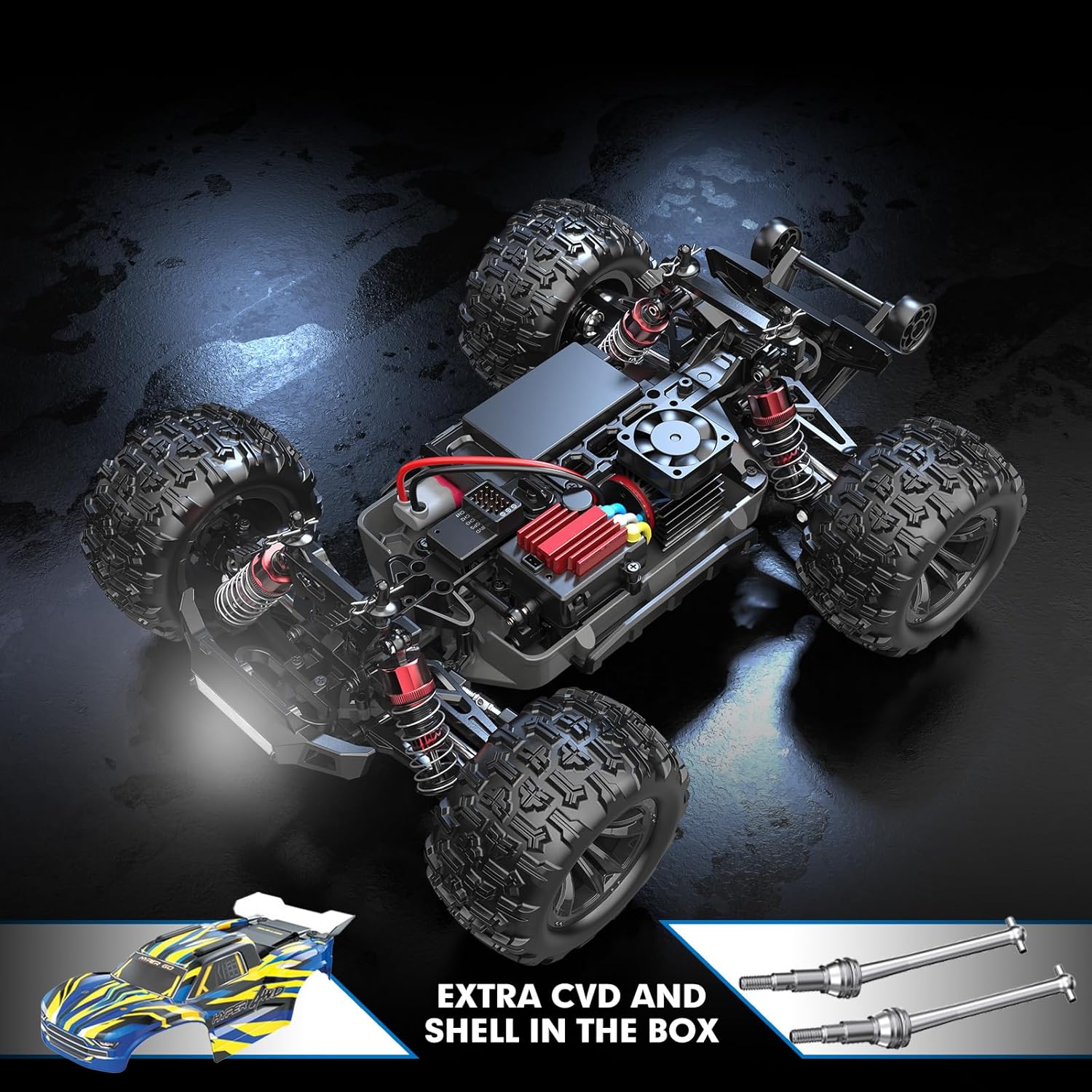 Hyper Go Brushless Fast RC Cars Max 42mph Electric Off-Road RC Truck