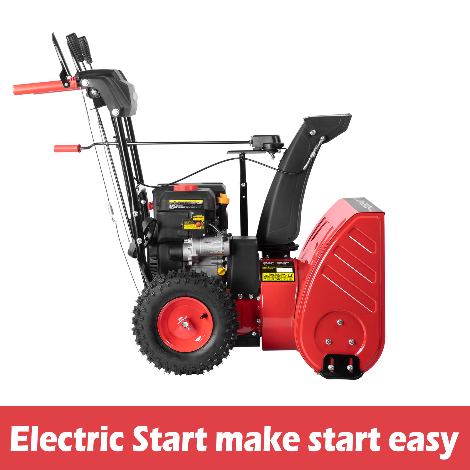 PowerSmart 26 in. Two-Stage Electric Start 252CC Self Propelled Gas Snow Blower